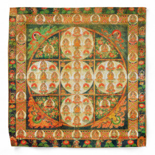 Mandala Cosmic Diagram for Meditation Bandana