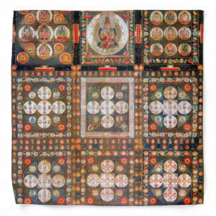 Mandala Cosmic Diagram for Meditation Bandana