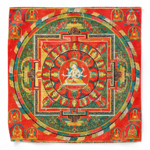 Mandala Cosmic Diagram for Meditation Bandana