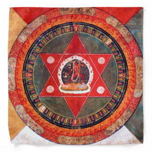 Mandala Cosmic Diagram for Meditation Bandana