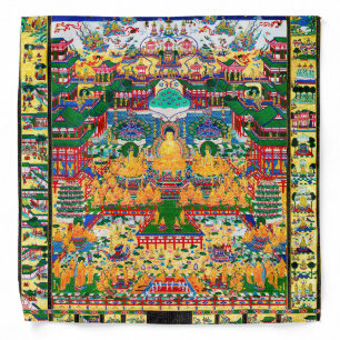 Mandala Cosmic Diagram for Meditation Bandana