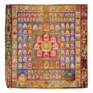 Mandala Cosmic Diagram for Meditation Bandana