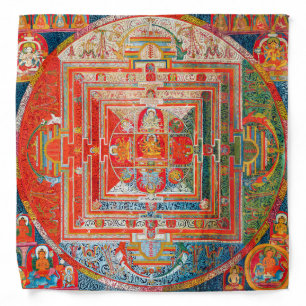 Mandala Cosmic Diagram for Meditation Bandana