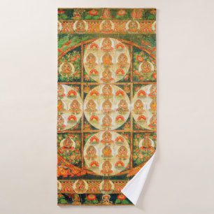 Mandala Cosmic Diagram for Meditation Bath Towel