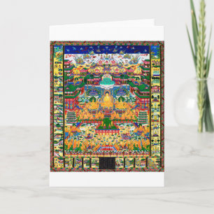 Mandala Cosmic Diagram for Meditation Card