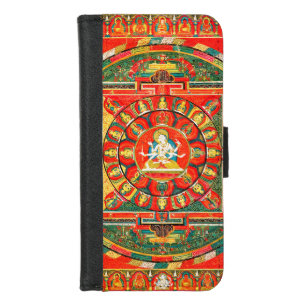 Mandala Cosmic Diagram for Meditation iPhone 8/7 Wallet Case