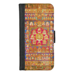 Mandala Cosmic Diagram for Meditation iPhone 8/7 Wallet Case