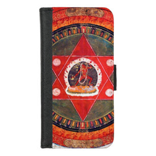 Mandala Cosmic Diagram for Meditation iPhone 8/7 Wallet Case