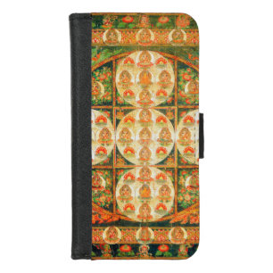 Mandala Cosmic Diagram for Meditation iPhone 8/7 Wallet Case