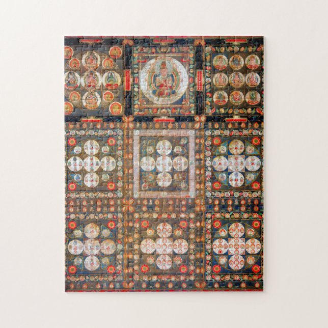 Mandala Cosmic Diagram for Meditation Jigsaw Puzzle (Vertical)