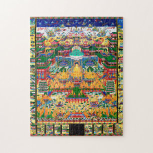 Mandala Cosmic Diagram for Meditation Jigsaw Puzzle