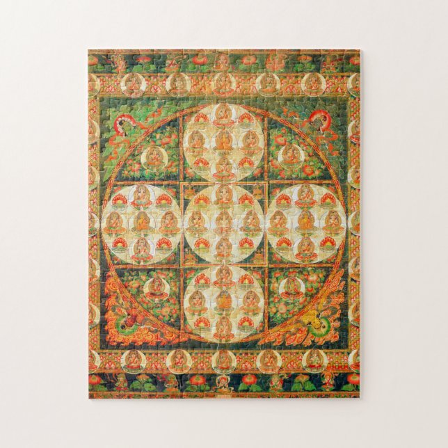 Mandala Cosmic Diagram for Meditation Jigsaw Puzzle (Vertical)