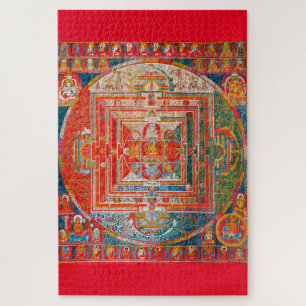 Mandala Cosmic Diagram for Meditation Jigsaw Puzzle