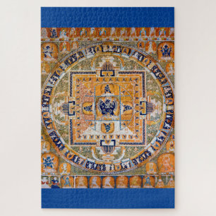 Mandala Cosmic Diagram for Meditation Jigsaw Puzzle