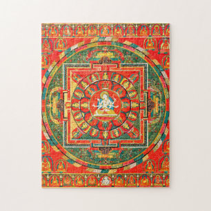 Mandala Cosmic Diagram for Meditation Jigsaw Puzzle