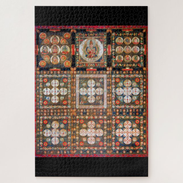 Mandala Cosmic Diagram for Meditation Jigsaw Puzzle (Vertical)