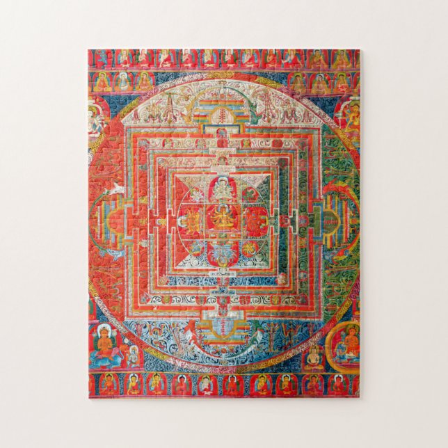 Mandala Cosmic Diagram for Meditation Jigsaw Puzzle (Vertical)