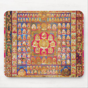 Mandala Cosmic Diagram for Meditation Mouse Pad