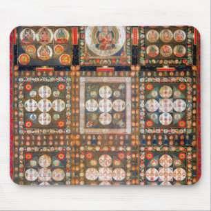 Mandala Cosmic Diagram for Meditation Mouse Pad