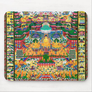 Mandala Cosmic Diagram for Meditation Mouse Pad