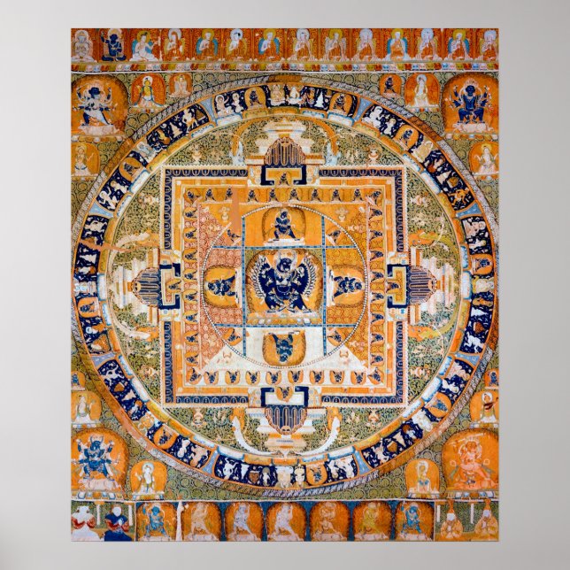 Mandala Cosmic Diagram for Meditation Poster (Front)