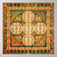 Mandala Cosmic Diagram for Meditation