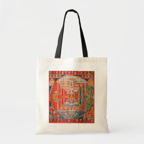 Mandala Cosmic Diagram for Meditation Tote Bag