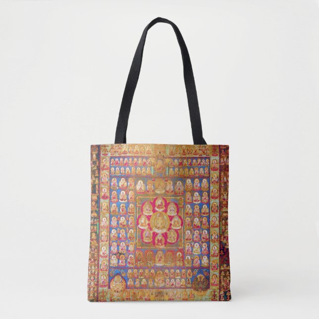 Mandala Cosmic Diagram for Meditation Tote Bag (Front)