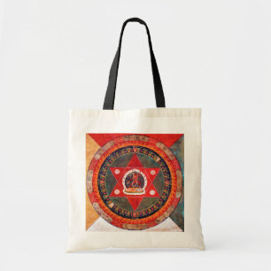 Mandala Cosmic Diagram for Meditation Tote Bag