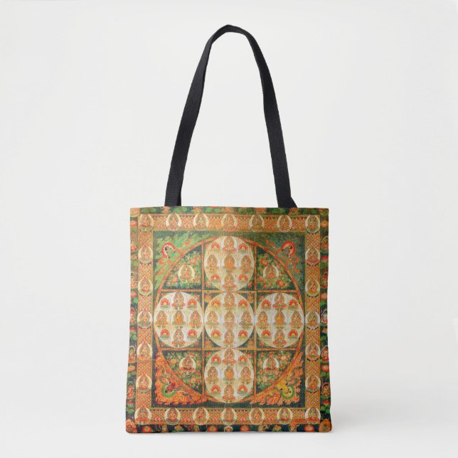 Mandala Cosmic Diagram for Meditation Tote Bag (Front)