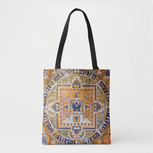 Mandala Cosmic Diagram for Meditation Tote Bag (Front)