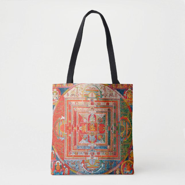 Mandala Cosmic Diagram for Meditation Tote Bag (Front)