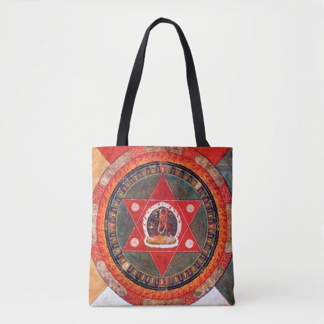 Mandala Cosmic Diagram for Meditation Tote Bag (Front)