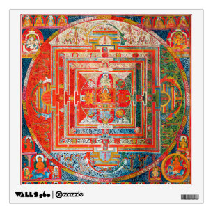 Mandala Cosmic Diagram for Meditation Wall Decal