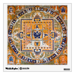 Mandala Cosmic Diagram for Meditation Wall Decal