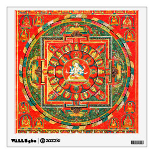 Mandala Cosmic Diagram for Meditation Wall Decal