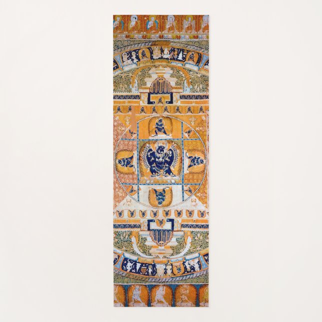 Mandala Cosmic Diagram for Meditation Yoga Mat (Front)