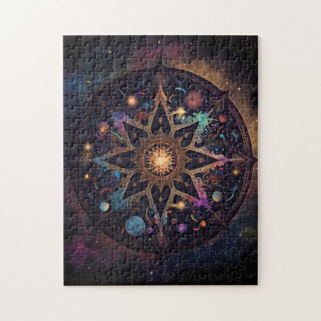 Mandala Cosmic Visionary Art Jigsaw Puzzle (Vertical)