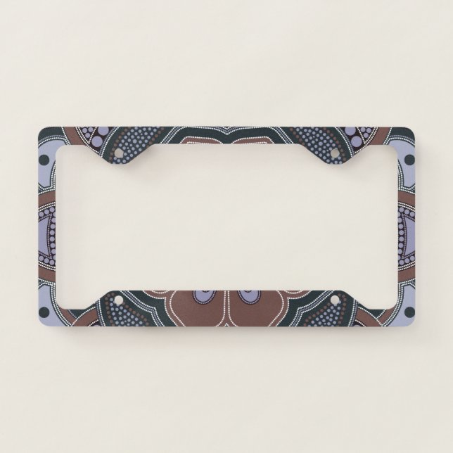 Mandala Creation, all points for one 6 License Plate Frame (Front)
