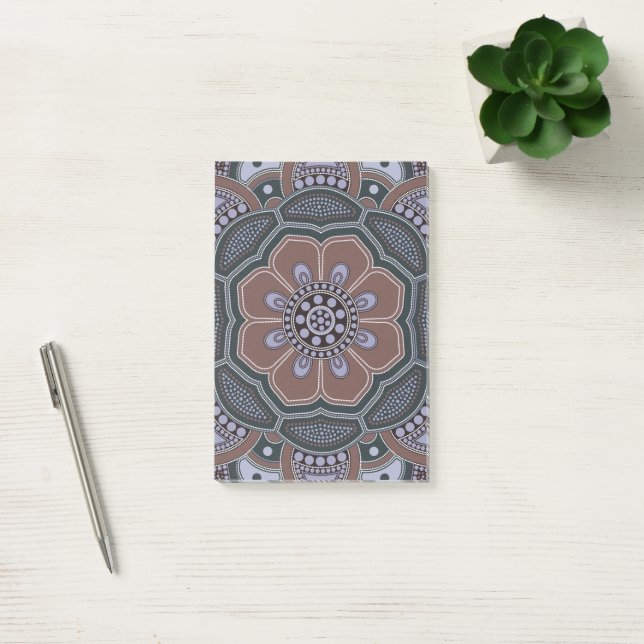 Mandala Creation, all points for one 6 Post-it Notes (Office)