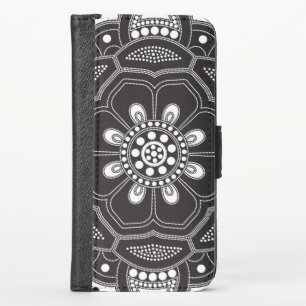 Mandala Creation, all points for one 9 iPhone XS Wallet Case