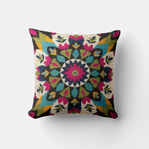 Mandala Cushions: A Bohemian Statement Piece Throw Pillow