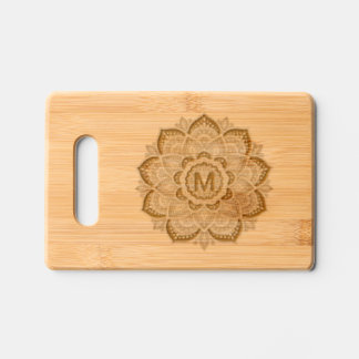 Mandala Custom Initial Engraved Cutting Board