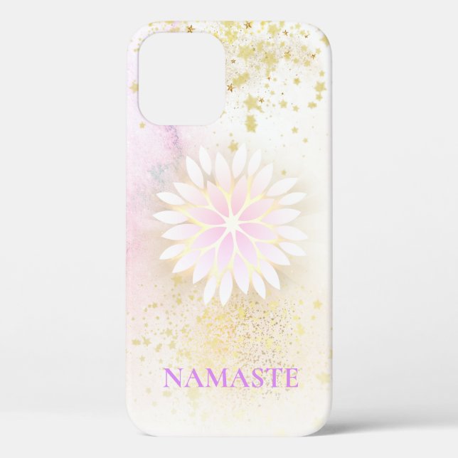 *~* Mandala Dahlia Pastel Lavender Peach AP2  Case-Mate iPhone Case (Back)