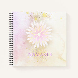 *~* Mandala Dahlia Pastel Lavender Peach AP2 Notebook