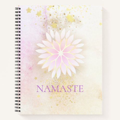 *~* Mandala Dahlia Pastel Lavender Peach AP2 Notebook