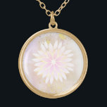 *~* Mandala Dahlia Pastel Peach Lavender AP2 Gold Plated Necklace<br><div class="desc">GOLD PLATED - ROUND MANDALA DAHLIA NECKLACE. (Search AP2 for similar design.) JEWELRY WITH INTENTION (R) - Energetically Enhanced Jewelry. As a professional distance spiritual energy healer since 2001, I have learned, developed and utilized the power of energy healing intention. All my JEWELRY WITH INTENTION (R) carries the healing energy...</div>