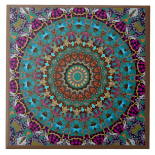 Mandala Decorative Ceramic Tile