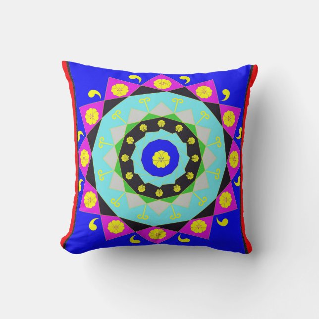 Mandala:Decorative Throw Pillow (Front)