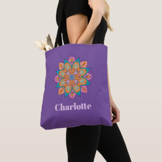 Mandala Decorativo de la India Tote Bag